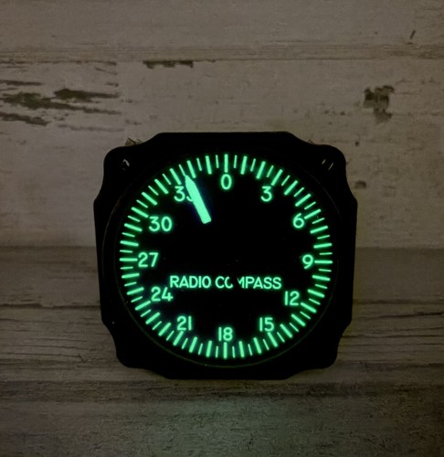 Vintage glowing aircraft radio - aircraft,